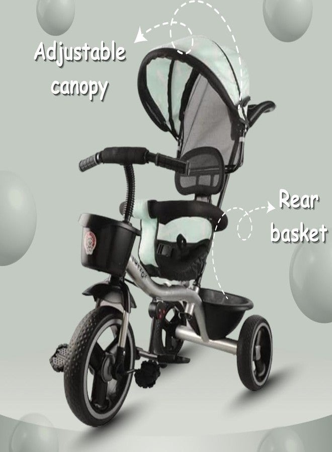 Maanit Mannit Trikes for Child, Baby Trikes with Parental Adjust Push Handle, Canopy, Rubber Wheels & Storage | Kids Cycle Tricycle | Cycle for Kids 1.5 to 5 Years Boys Girls (Ds2) - Image 2